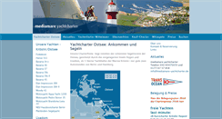 Desktop Screenshot of mediamare-yachtcharter.de