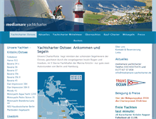 Tablet Screenshot of mediamare-yachtcharter.de